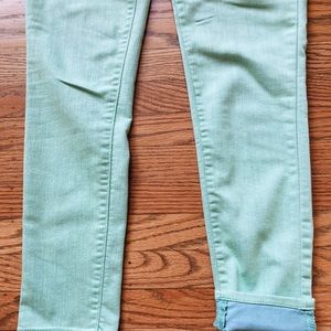 Mossimo (Target) pastel green skinny ankle jeans